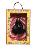 Dolce & Gabbana Schwarzes Kleid Keramik Porzellan Mode Leder Sizilien Puppen