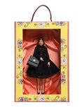 Dolce & Gabbana Schwarzes Kleid Keramik Porzellan Mode Leder Sizilien Puppen