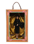 Dolce & Gabbana Schwarzes Kleid Keramik Porzellan Mode Leder Sizilien Puppen