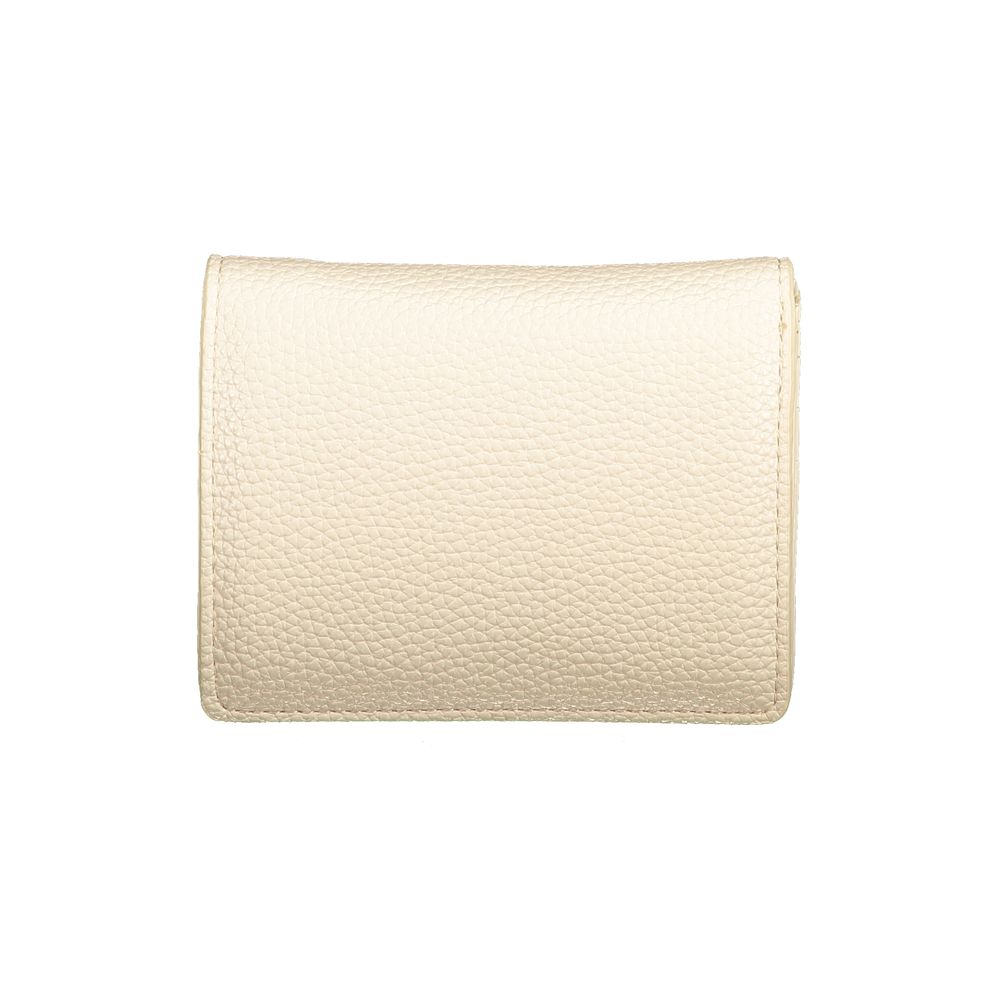 Mario Valentino Beige Polyurethane Damen Geldbörse