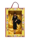 Dolce & Gabbana Schwarzes Kleid Keramik Porzellan Mode Leder Sizilien Puppen