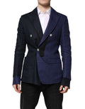 Dolce & Gabbana Marineblauer doppelreihiger Anzugmantel Blazer