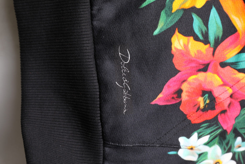 Dolce & Gabbana Multicolor Print Sweatshirt mit Kapuze Pullover