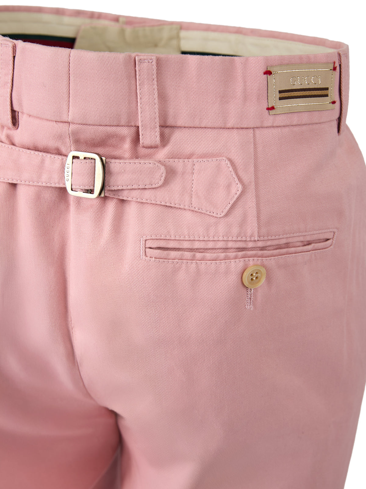 Gucci Hellrosa Baumwollhosen