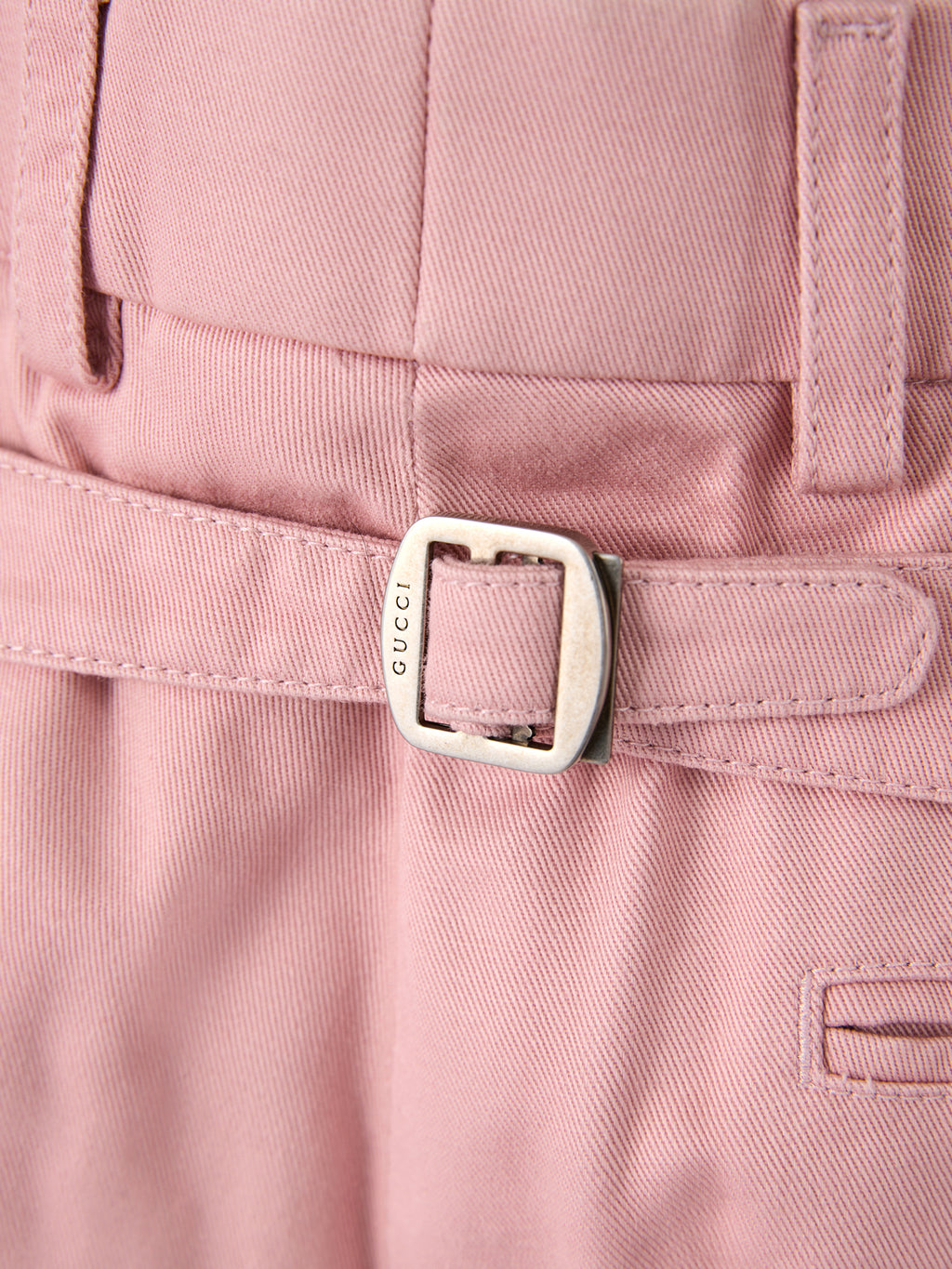 Gucci Hellrosa Baumwollhosen