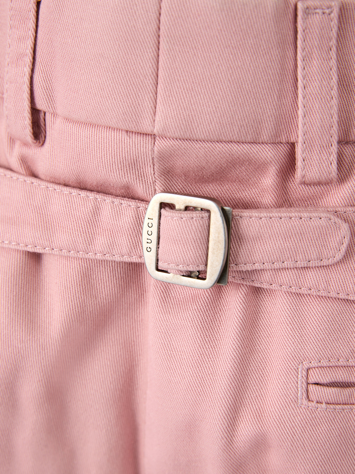Gucci Hellrosa Baumwollhosen