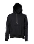 Dolce & Gabbana Schwarzes Baumwoll-Logo-Sweatshirt mit Kapuze Pullover