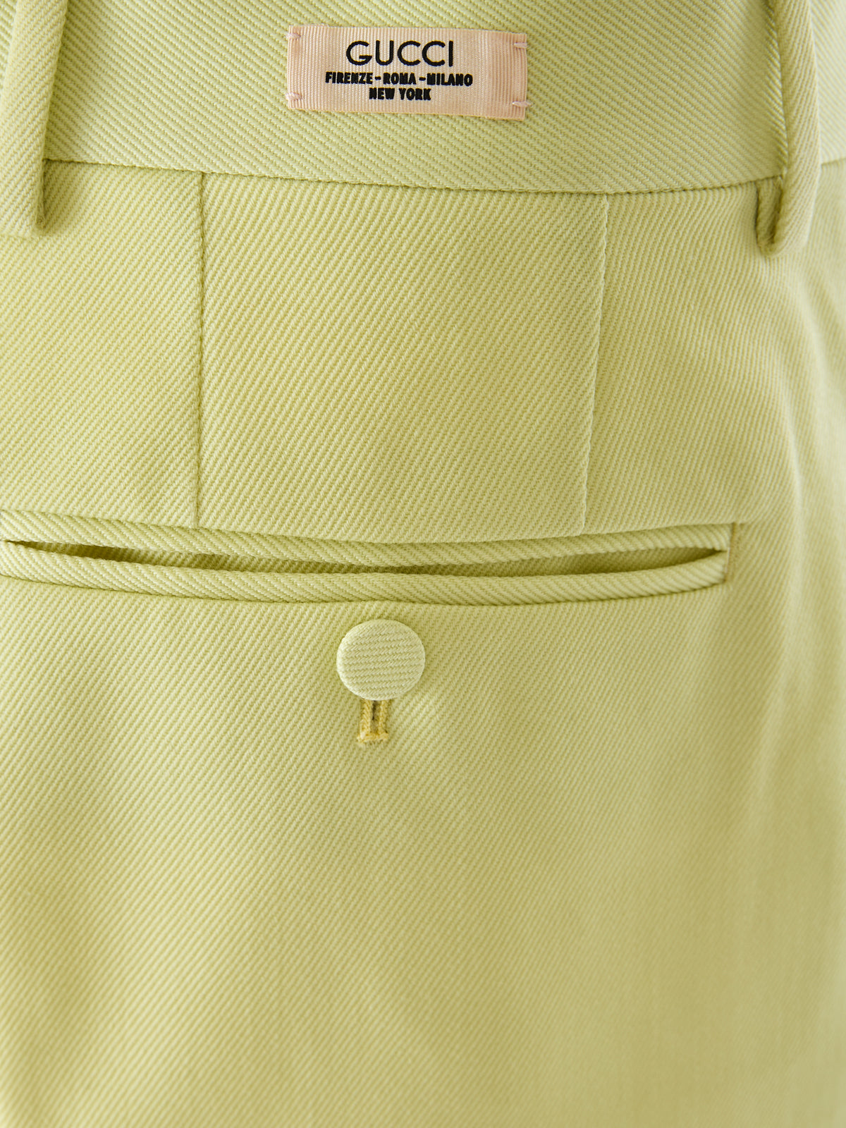 Gucci Limonengelbe Polyester-Hose