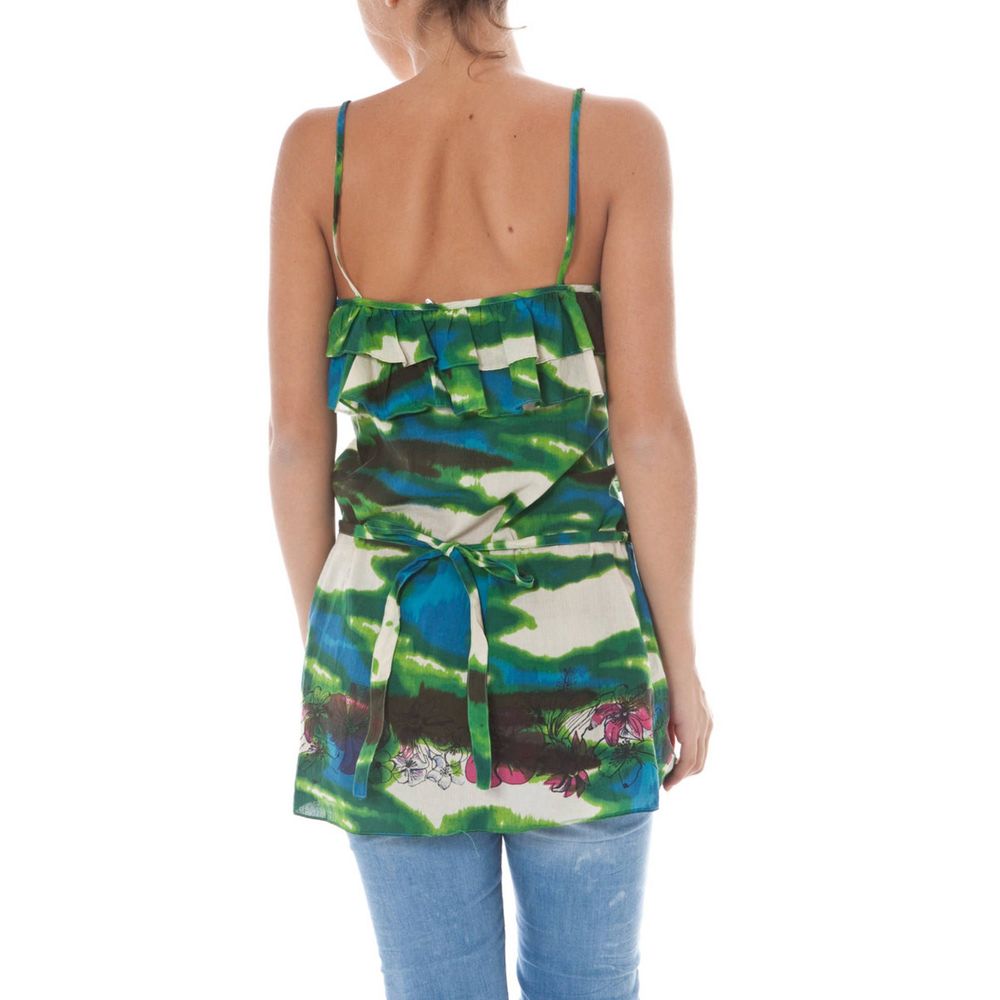 John Galliano Cotton T-Shirt in Green