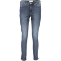 Calvin Klein Women's Blue Cotton Skinny Jeans