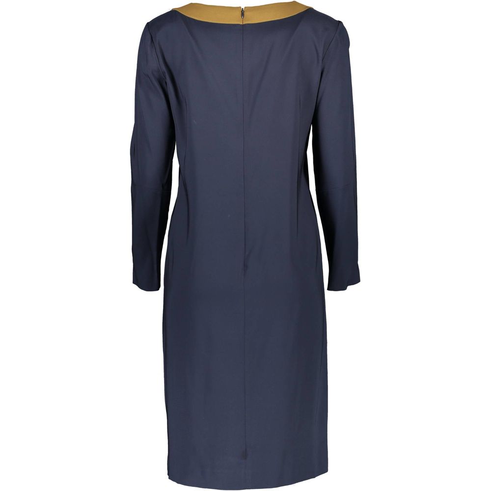 Gant Blaues Viskosekleid für Frauen