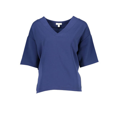 Gant Unisex-T-Shirt aus blauer Baumwolle