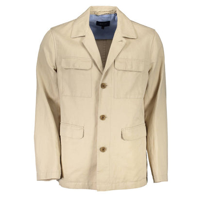 Gant Beigefarbene Baumwolljacke