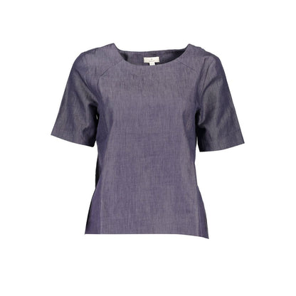 Gant Unisex-T-Shirt aus blauer Baumwolle