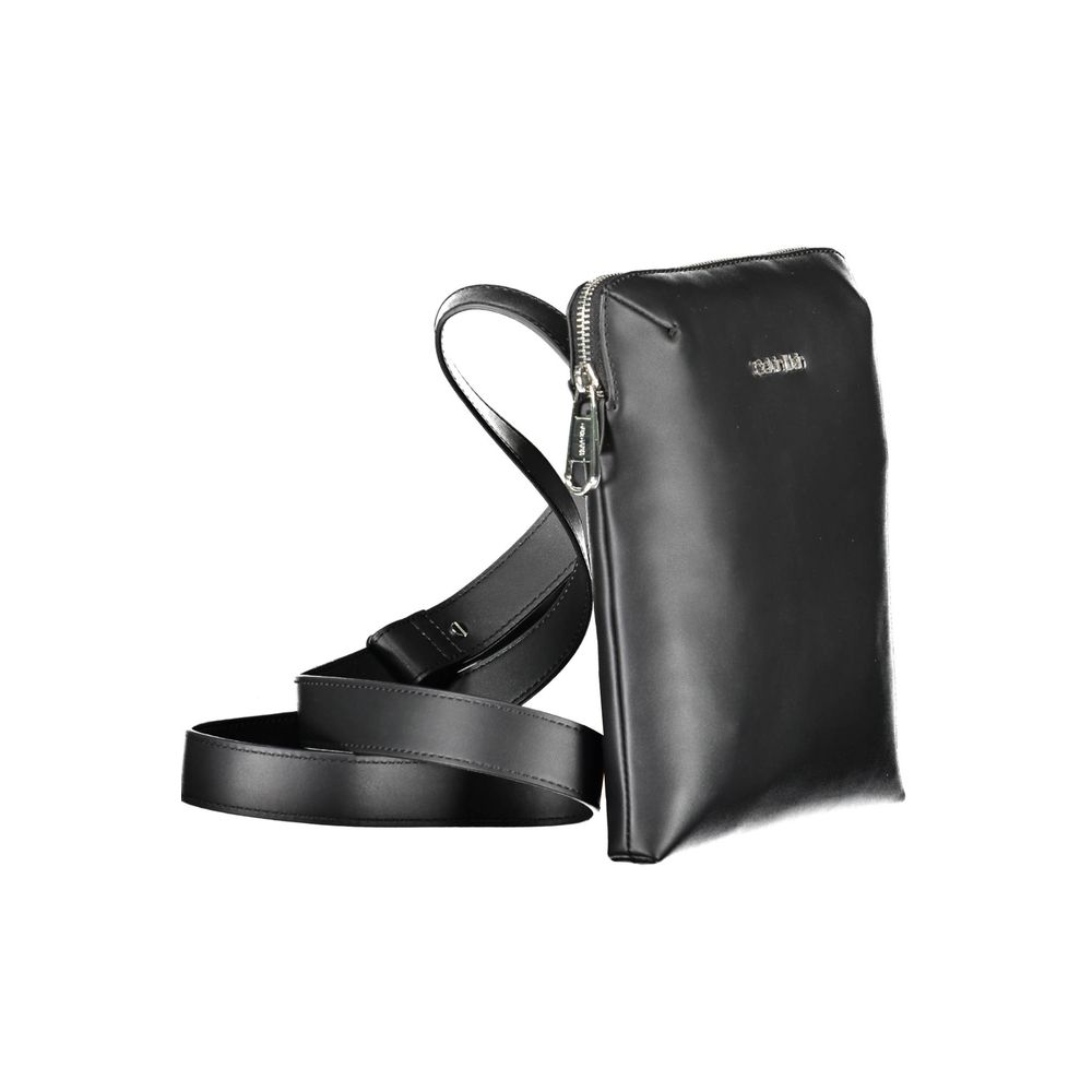 Calvin Klein Schwarze Polyester Männer Umhängetasche