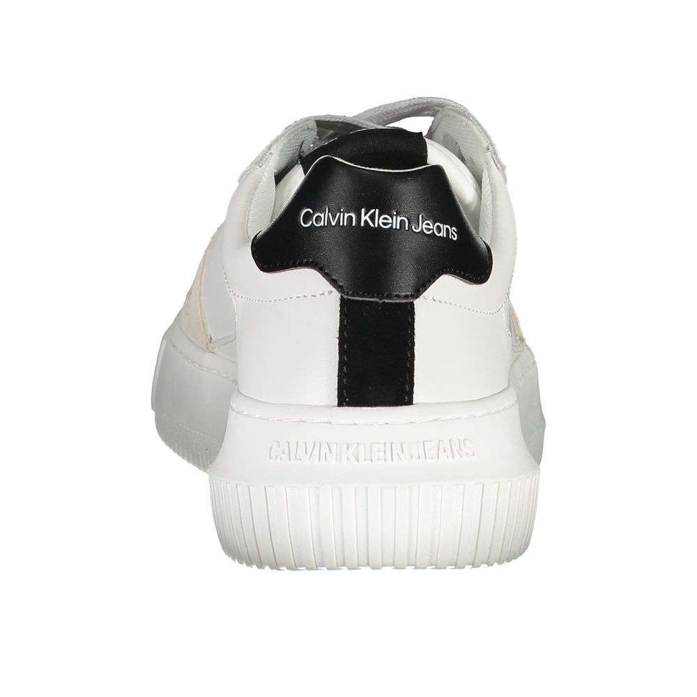 Calvin Klein sneakers made of white polyester
