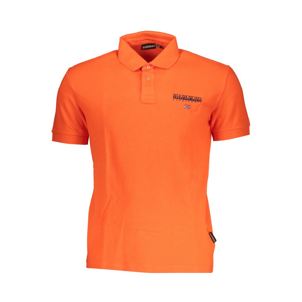 Napapijri Pink Polo Shirt with Contrast Details