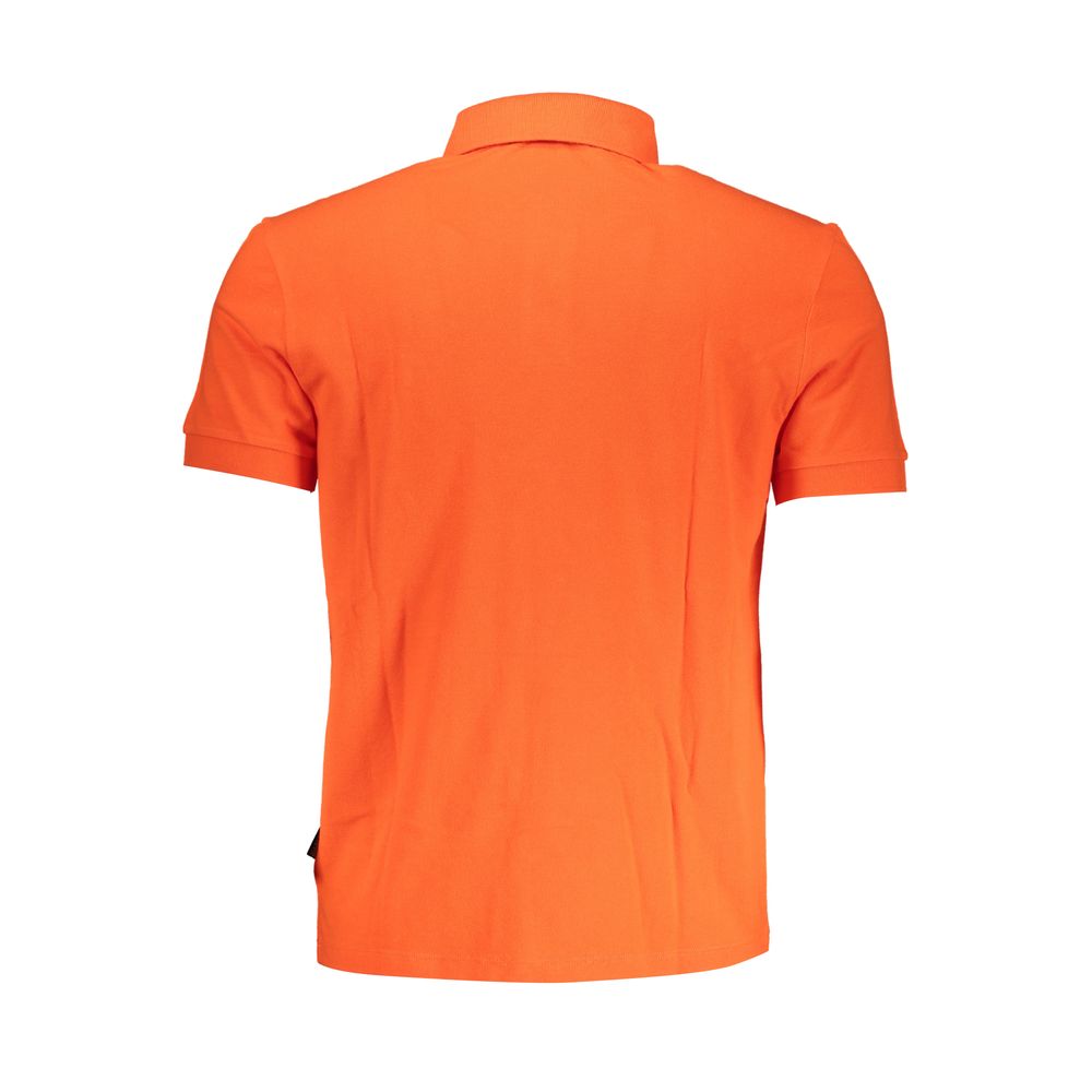 Napapijri Pink Polo Shirt with Contrast Details