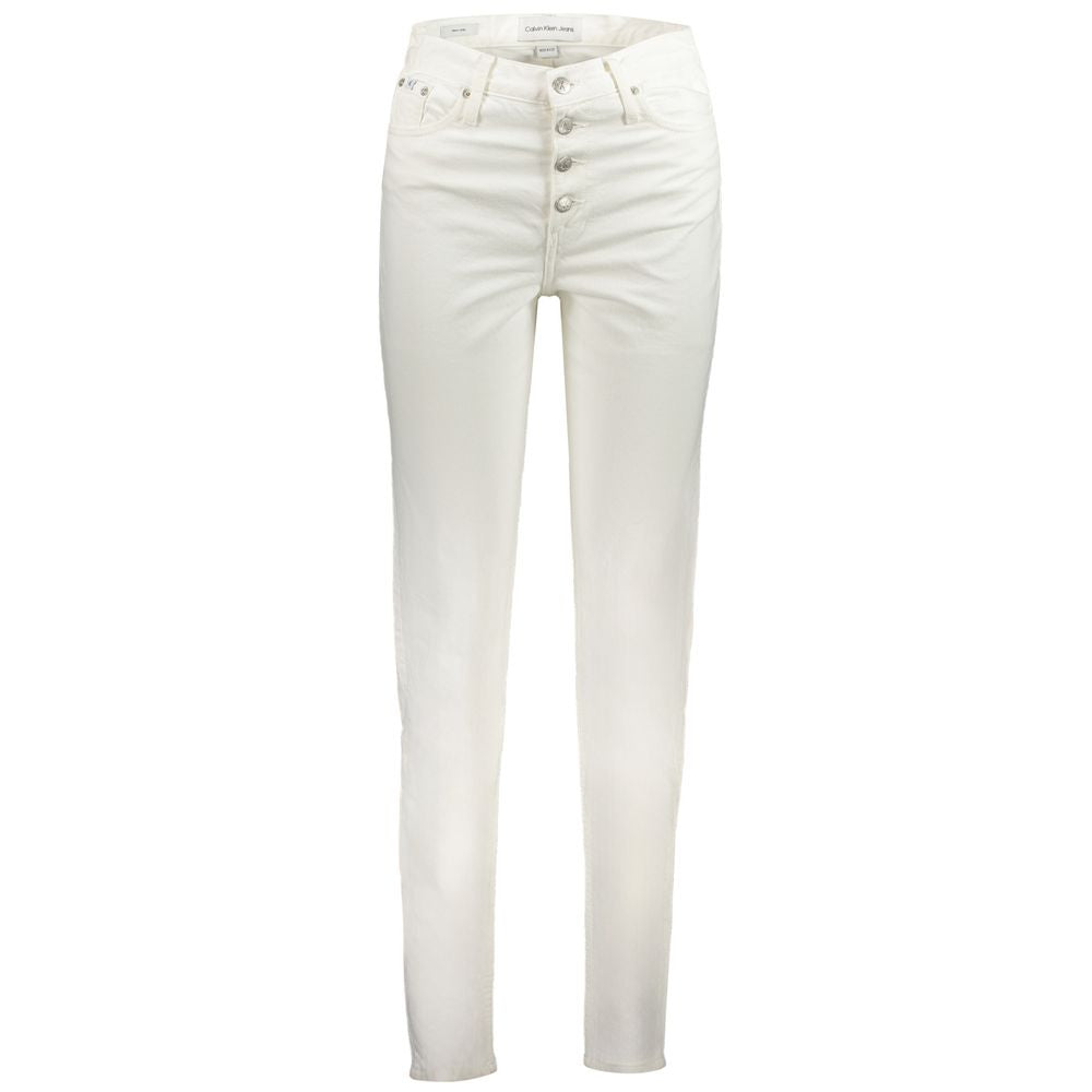 Calvin Klein Weiße Baumwoll-Jeans aus Denim