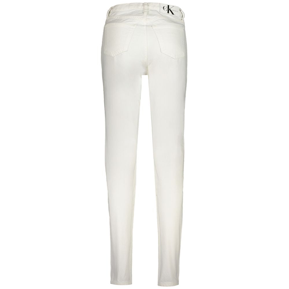 Calvin Klein Weiße Baumwoll-Jeans aus Denim