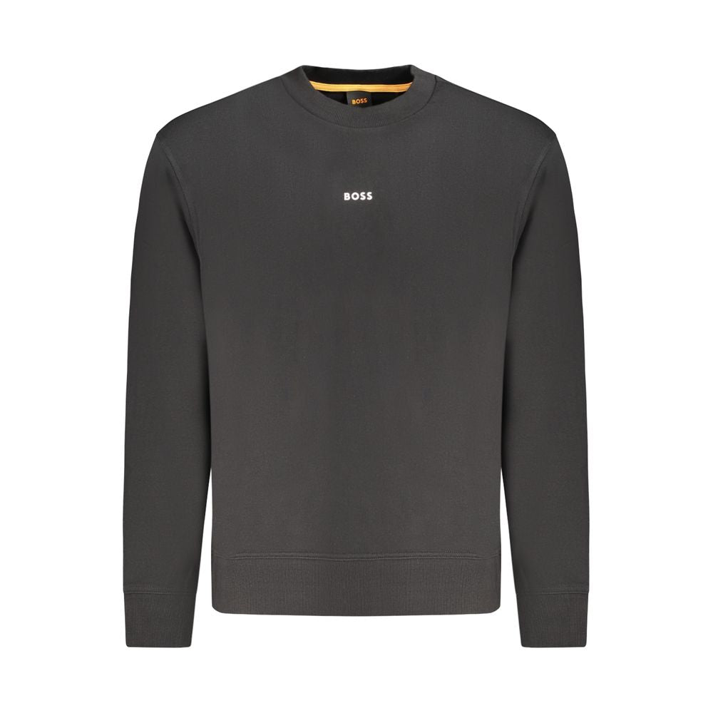 Hugo Boss Schwarzer Baumwoll-Herren-Sweatshirt