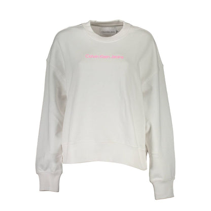 Calvin Klein Weißer Baumwollpullover