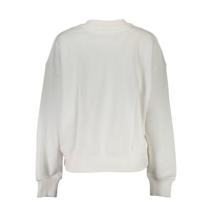 Calvin Klein Weißer Baumwollpullover