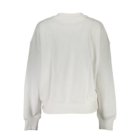 Calvin Klein Weißer Baumwollpullover