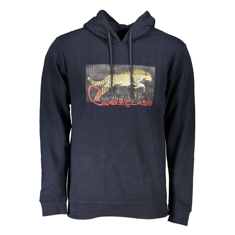 Cavalli Class Blue Cotton Sweater for Men