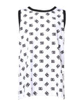 Dolce & Gabbana White Sleeveless DG Logo Polyester T-Shirt