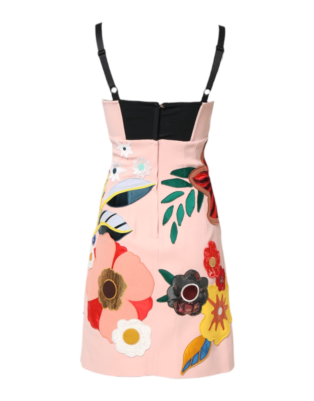 Dolce & Gabbana Pink Floral Spaghetti Strap Mini Dress