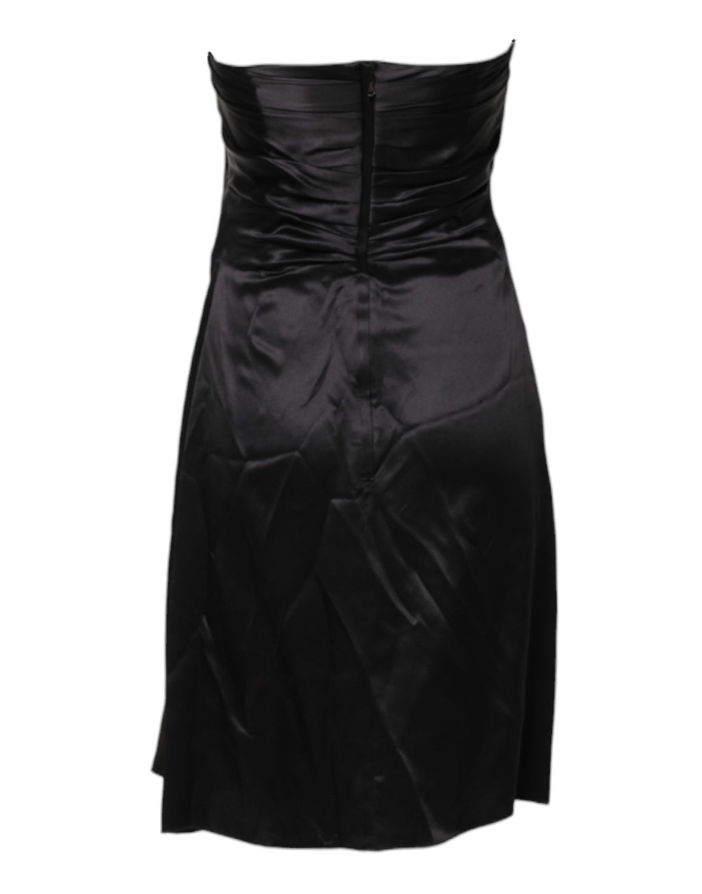 Dolce & Gabbana Black Strapless A-line Mini Dress
