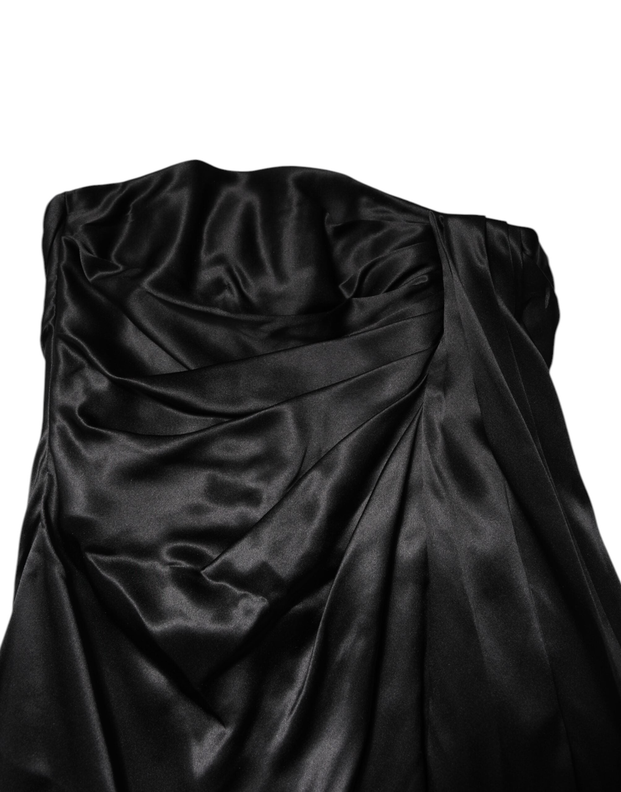 Dolce & Gabbana Black Strapless A-line Mini Dress
