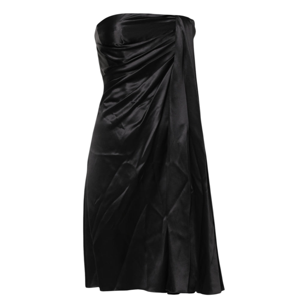 Dolce & Gabbana Black Strapless A-line Mini Dress