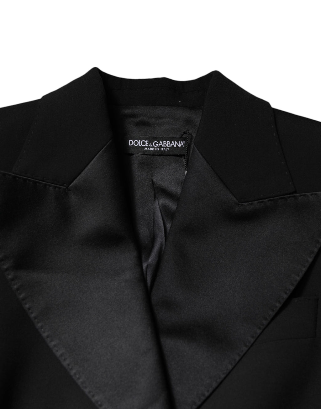 Dolce & Gabbana Schwarzer Woll-Jumpsuit Kleid Frauen Mantel Jacke