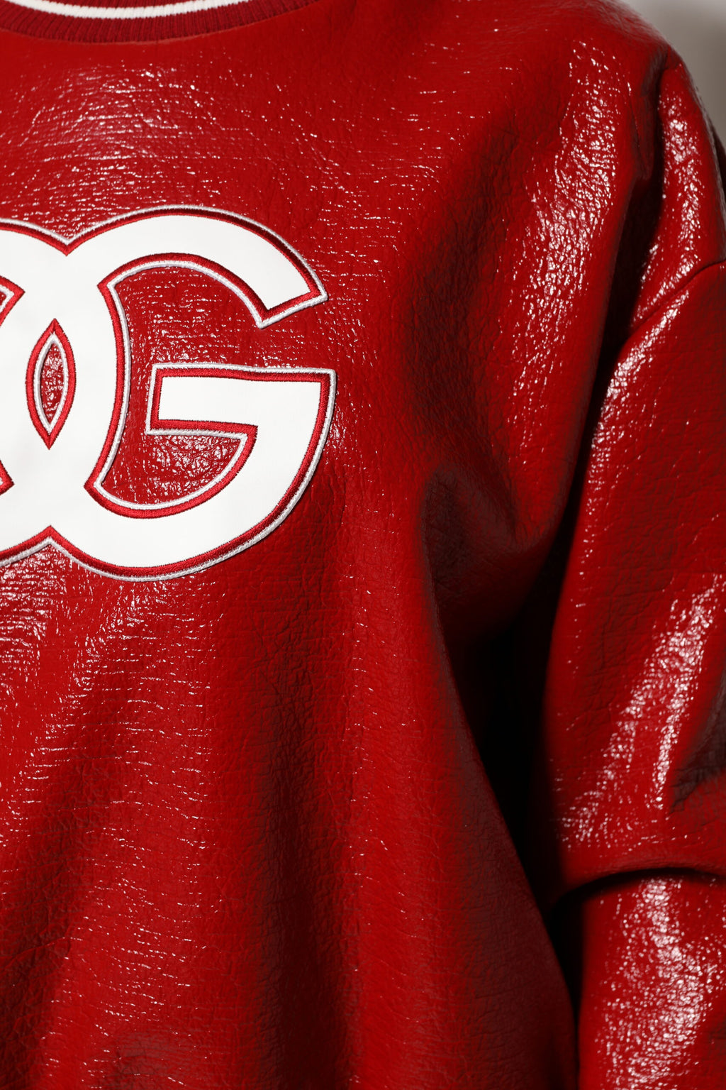 Dolce & Gabbana Red Wool Pullover with DG-Logo Embroidery