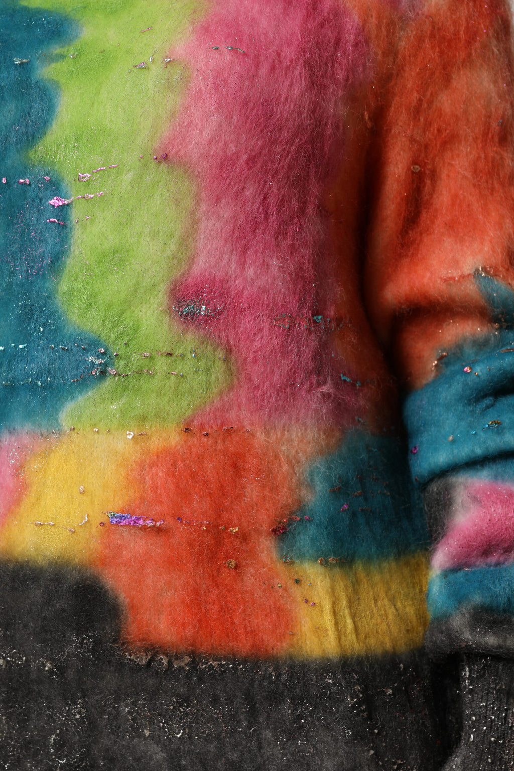 Dolce & Gabbana Multicolor Mohair Turtleneck Sweater
