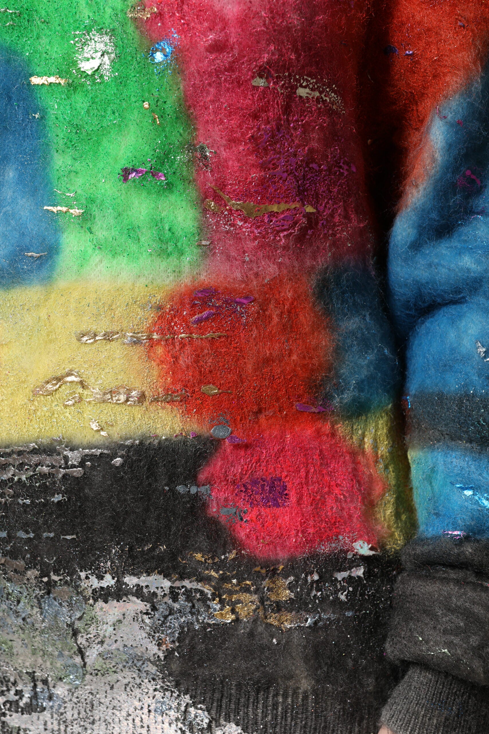 Dolce & Gabbana Multicolor Mohair Turtleneck Sweater