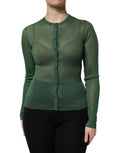 Dolce & Gabbana Green Polyester Long Sleeve Jumper
