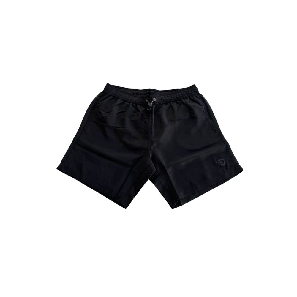 Trussardi Beachwear Badehose aus schwarzem Polyester