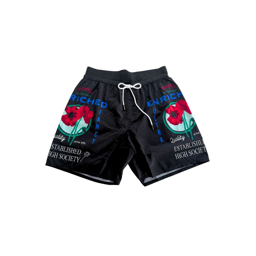Iceberg Badehose aus schwarzem Polyester