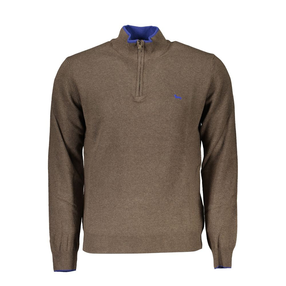 Harmont & Blaine Pullover with Contrast Detail and Half-Zip