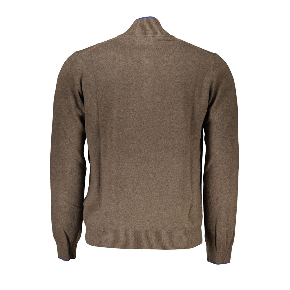 Harmont & Blaine Pullover with Contrast Detail and Half-Zip