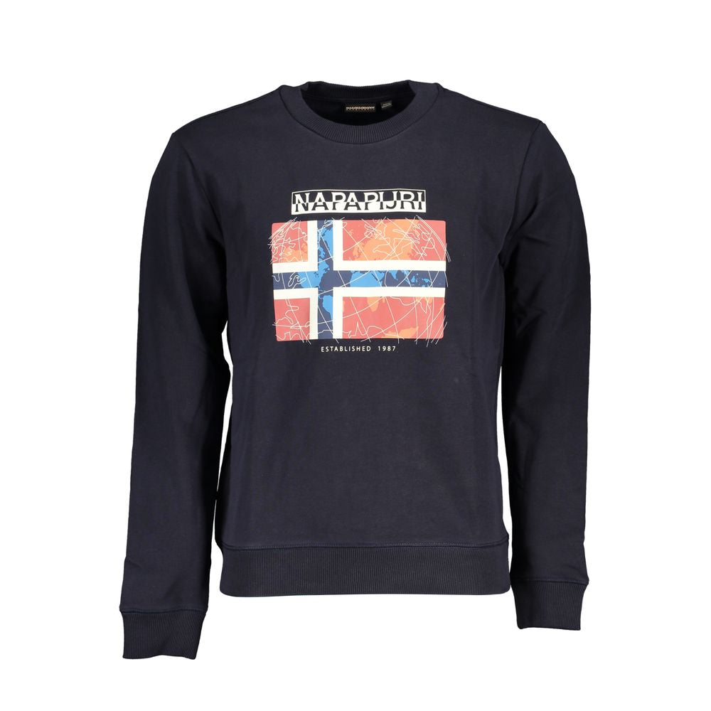 Napapijri Blue Cotton Jumper for Men