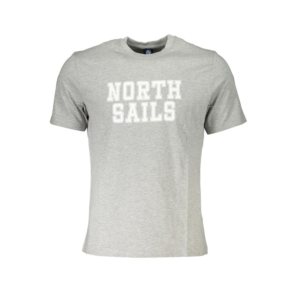 North Sails Grigio Baumwoll-T-Shirt für Herren