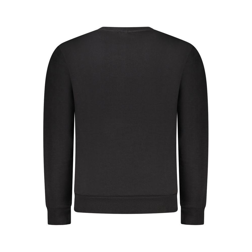 Rifle Schwarzer Herren-Sweater mit Rundhalsausschnitt aus Baumwolle