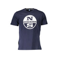 North Sails Blu Baumwoll-T-Shirt für Herren