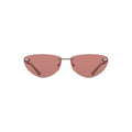 Calvin Klein Pinke Sonnenbrille mit Metallrahmen