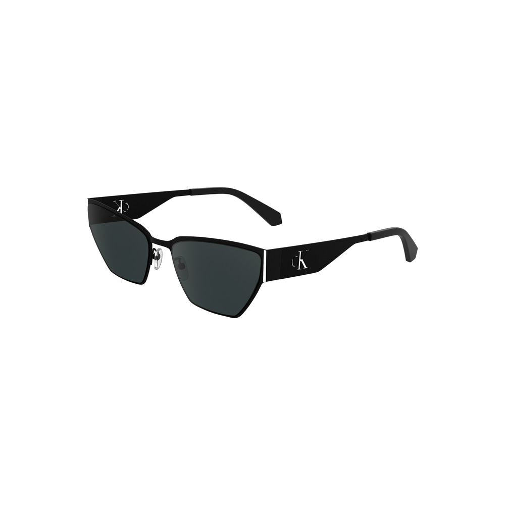 Calvin Klein Schwarze Metall-Sonnenbrille