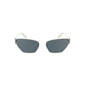 Calvin Klein Weiße Sonnenbrille mit Metallrahmen